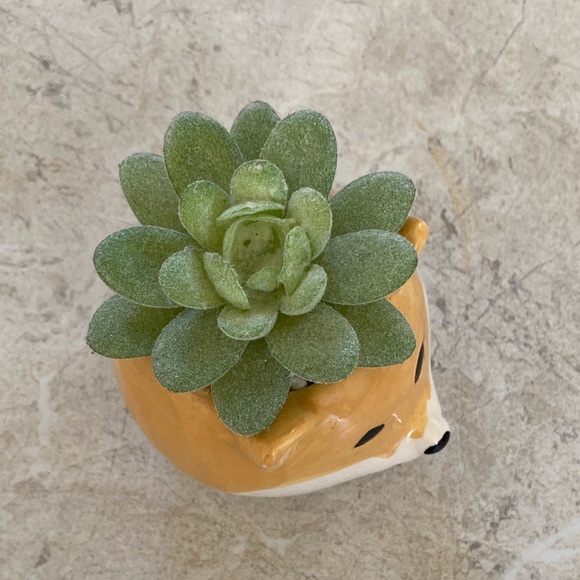 Ceramic Corgi XS Planter - Picture 2 of 4